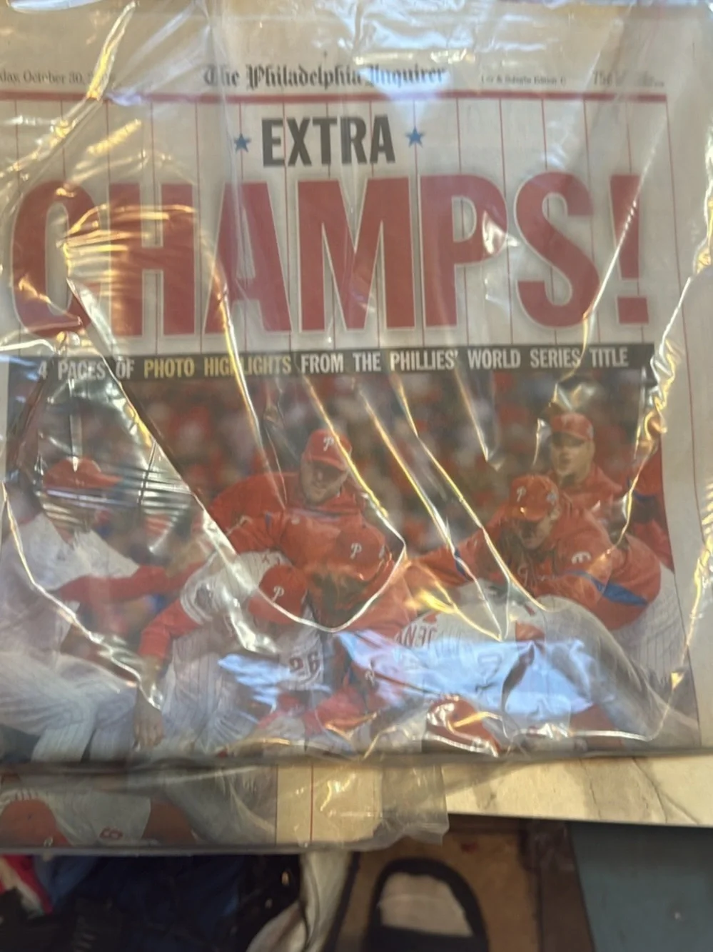 'Extra CHAMPS!' Red Celebration Poster